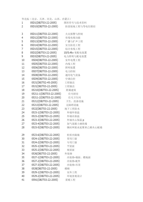 华北标准
