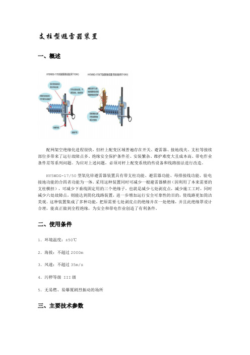 支柱型避雷装置