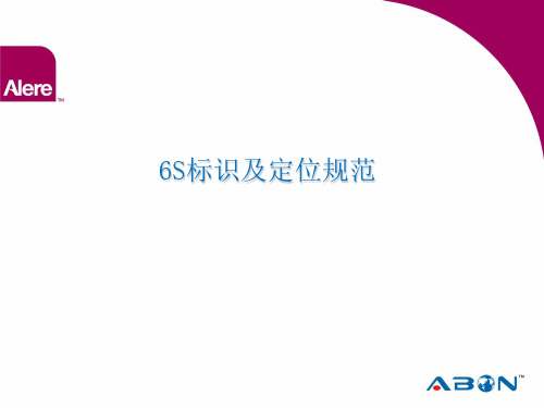 6S定位及标识规范