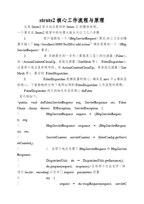 struts2核心工作流程与原理