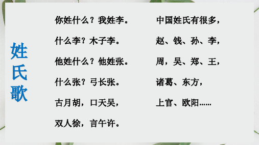 三年级上语文课件-口语交际：名字里的故事-部编版 (共16张PPT)【推荐】