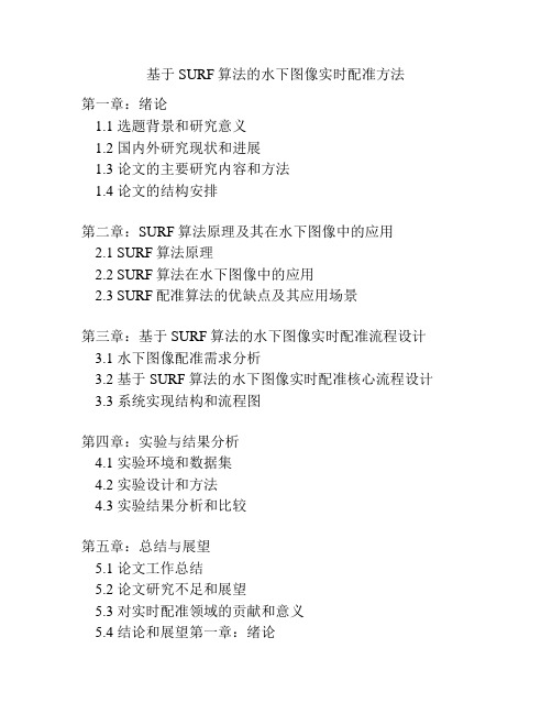 基于SURF算法的水下图像实时配准方法