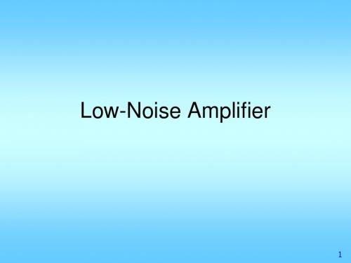 RFIC_Low-Noise Amplifier