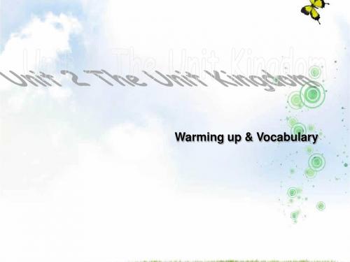 【最新】高中英语必修五：Unit 2 Warming up vocabulary (共41张PPT)