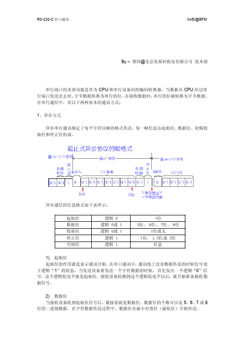 RS232原理