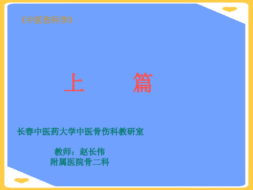 (2021)长春中医药大学中医骨伤科教研室正式版PPT资料