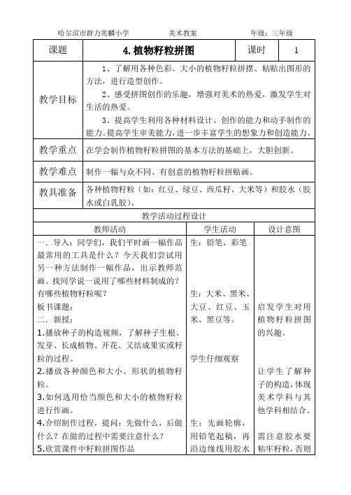 第四课.植物籽粒拼图