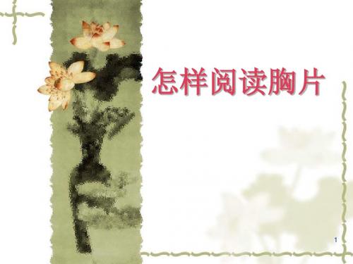怎样阅读胸片