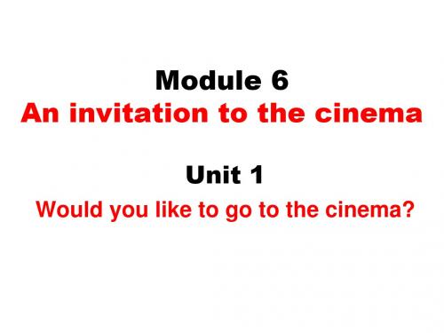 七年级英语上学期module-6-unit-1外研英语(新编201908)