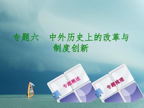 重庆专版2018年中考历史复习专题突破专题六中外历史上的改革与制度创新课件2
