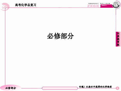 高三化学(苏教版)总复习   1-2-2-2电解质 离子反应   85张