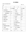 2016年预算总表