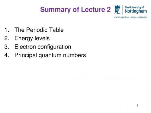 Chemistry Lecture 3
