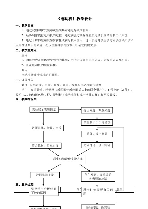 人教版初中物理八年级下册《第九章 六、电动机》公开课_1