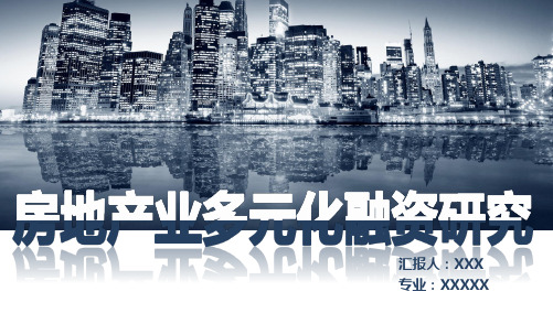 【精品推荐完整版】房地产业行业融资项目分析【ppt版可编辑】