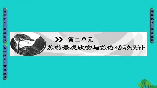 2016_2017版高中地理第2单元旅游景观欣赏与旅游活动设计第1节旅游资源及其特点课件