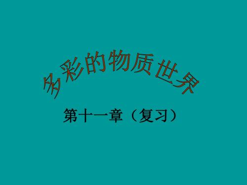 初中物理《多彩的物质世界复习》(共18张)ppt