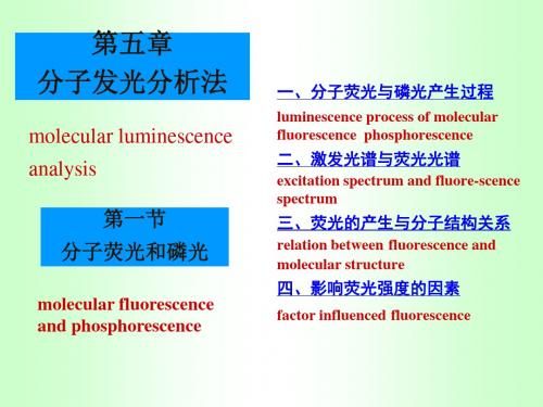 chapter5分子磷光和荧光