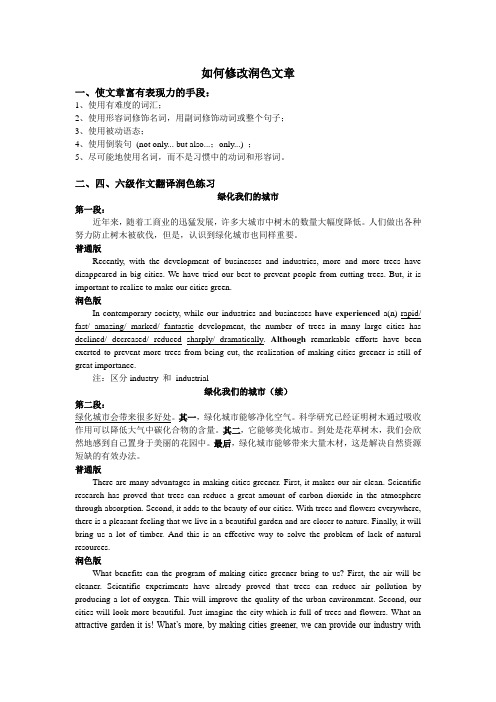 作文修改润色指南