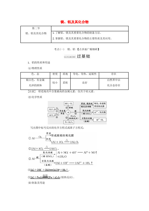 (通用版)高考化学一轮复习 第三章 第二节 镁、铝及其化合物学案(含解析)-人教版高三全册化学学案