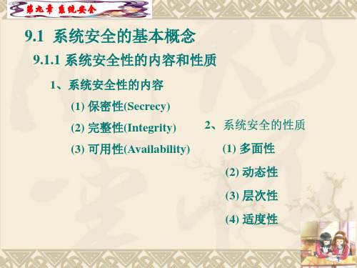 第9章 系统安全性PPT精品文档33页