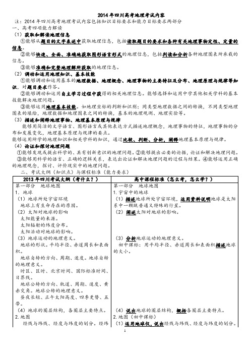 考试大纲与课程标准