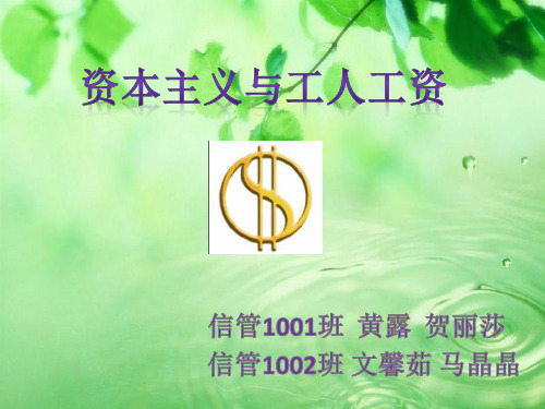 资本主义与工人工资