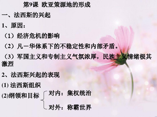 欧亚战争策源地的形成PPT教学课件