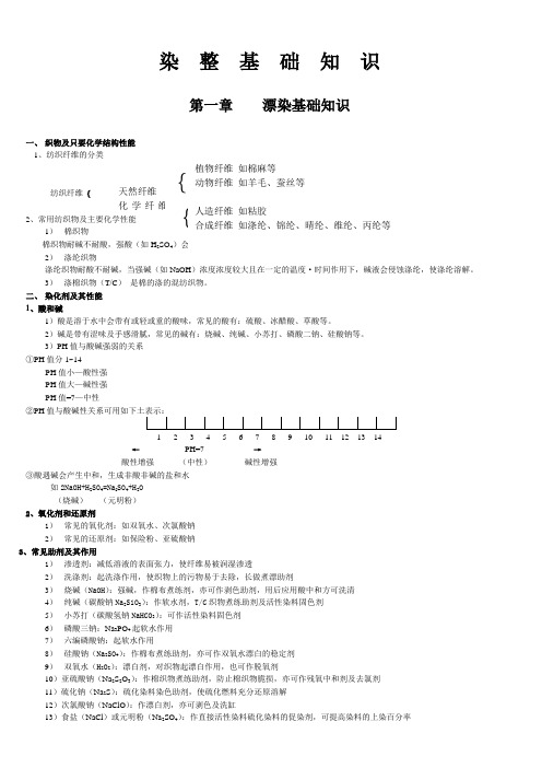 染整基础知识