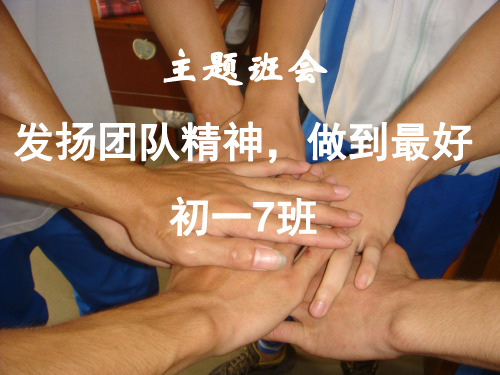 第13周主题班会-团队精神