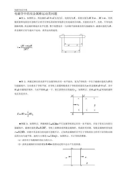 双棒问题