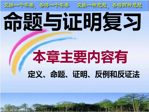 第四章  命题与证明复习