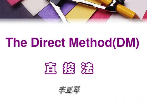 Thedirectmethod(直接法)