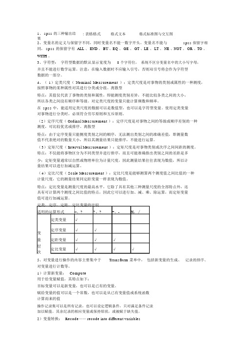 spss整理笔记