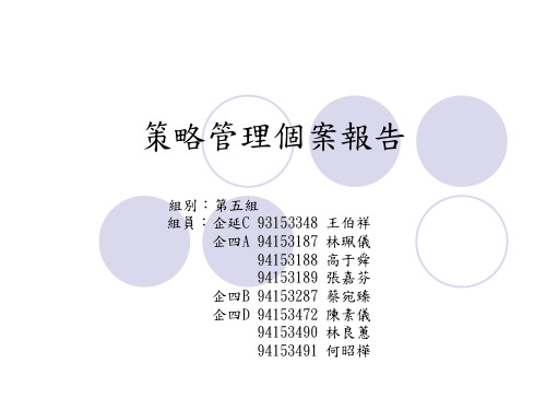 策略管理个案报告精品文档47页