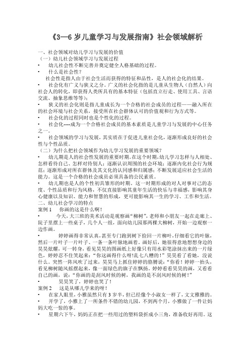 社会领域解析