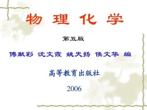 南京大学物理化学第五版00章_绪论