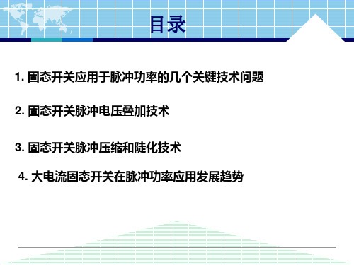 基于MARX原理的脉冲功率源技术