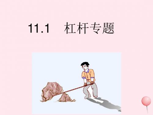 八年级物理下册11.1杠杆专题课件(新版)教科版