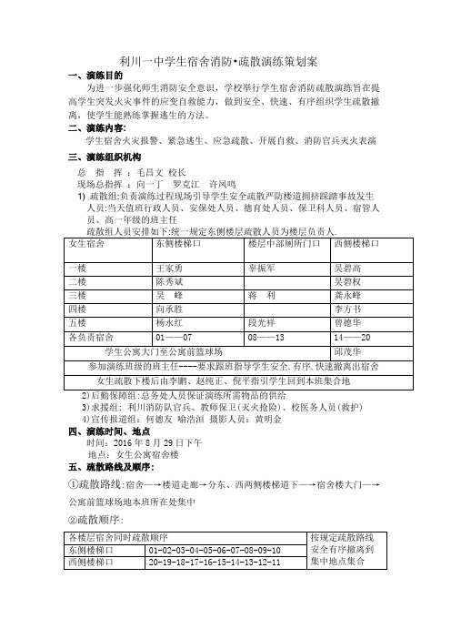 消防演练方案