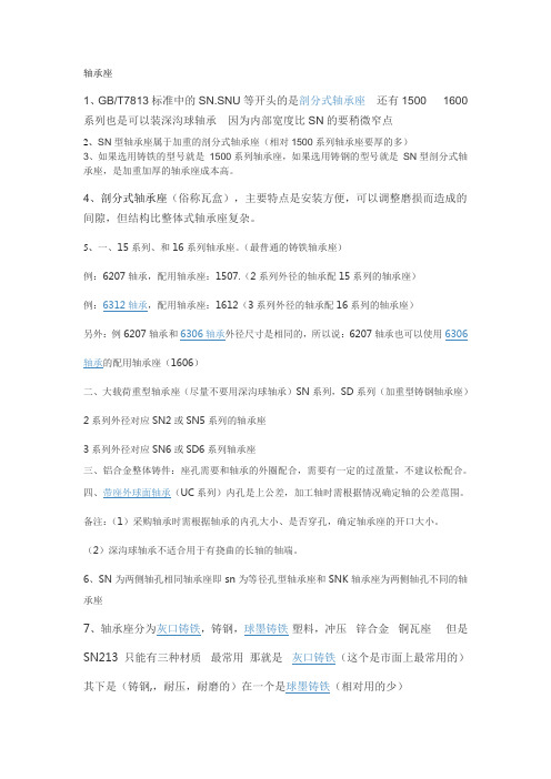 轴承座