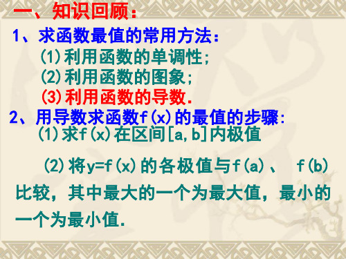 数学14导数在实际生活中的应用课件苏教版选修22