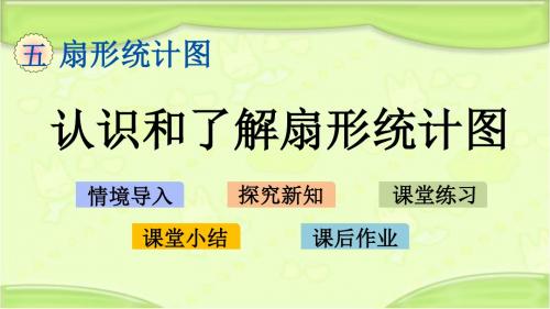 新青岛版六年级数学下册 5.1 认识和了解扇形统计图 教学课件