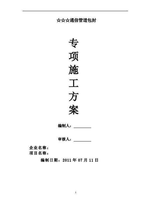 ☆☆☆施工方案(砼包封)