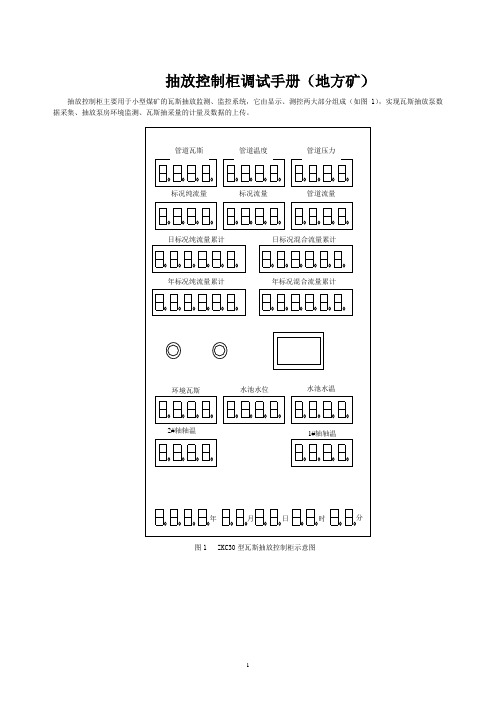 抽放控制柜调试手册(地方矿)