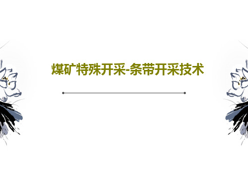 煤矿特殊开采-条带开采技术52页PPT