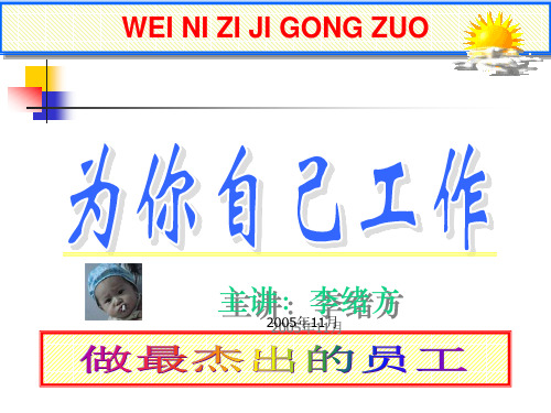 为你自己工作