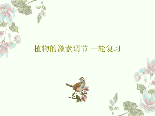 植物的激素调节 一轮复习共39页文档