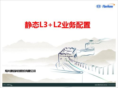 静态业务L2+L3配置