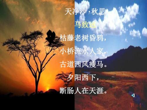高一语文元曲五首(新编201908)
